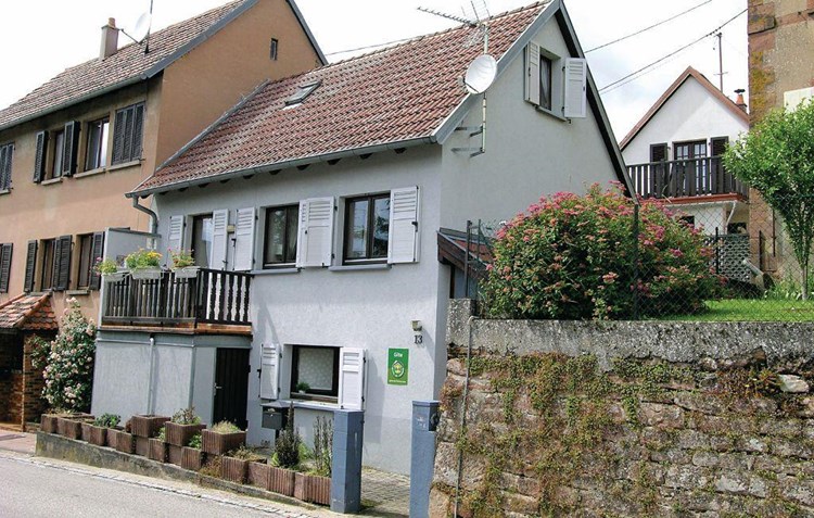 Dette hyggelige halve dobbelthus til 3 personer gemmer sig i det nordlige Alsace, ved foden af Vogeserne.