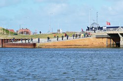 Lystfiskere ved Hvide Sande