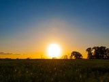 Soltau i solnedgang
