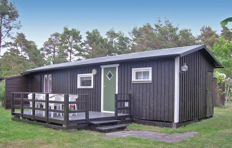 Feriehus til 3 personer beliggende ved havet i nærheden af det smukke fiskerleje Nyhamn på Gotlands vestkyst.