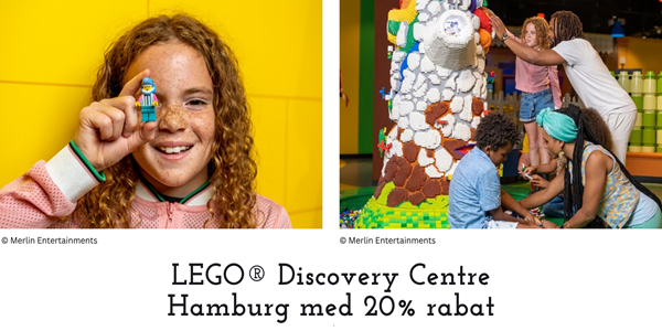 LEGO® Discovery Centre Hamburg med 20% rabat