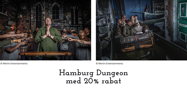 Hamburg Dungeon med 20% rabat