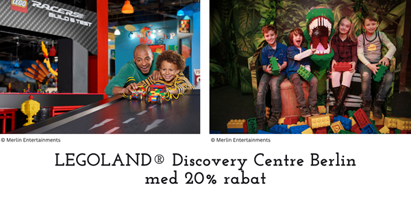 LEGOLAND® Discovery Centre Berlin med 20% rabat