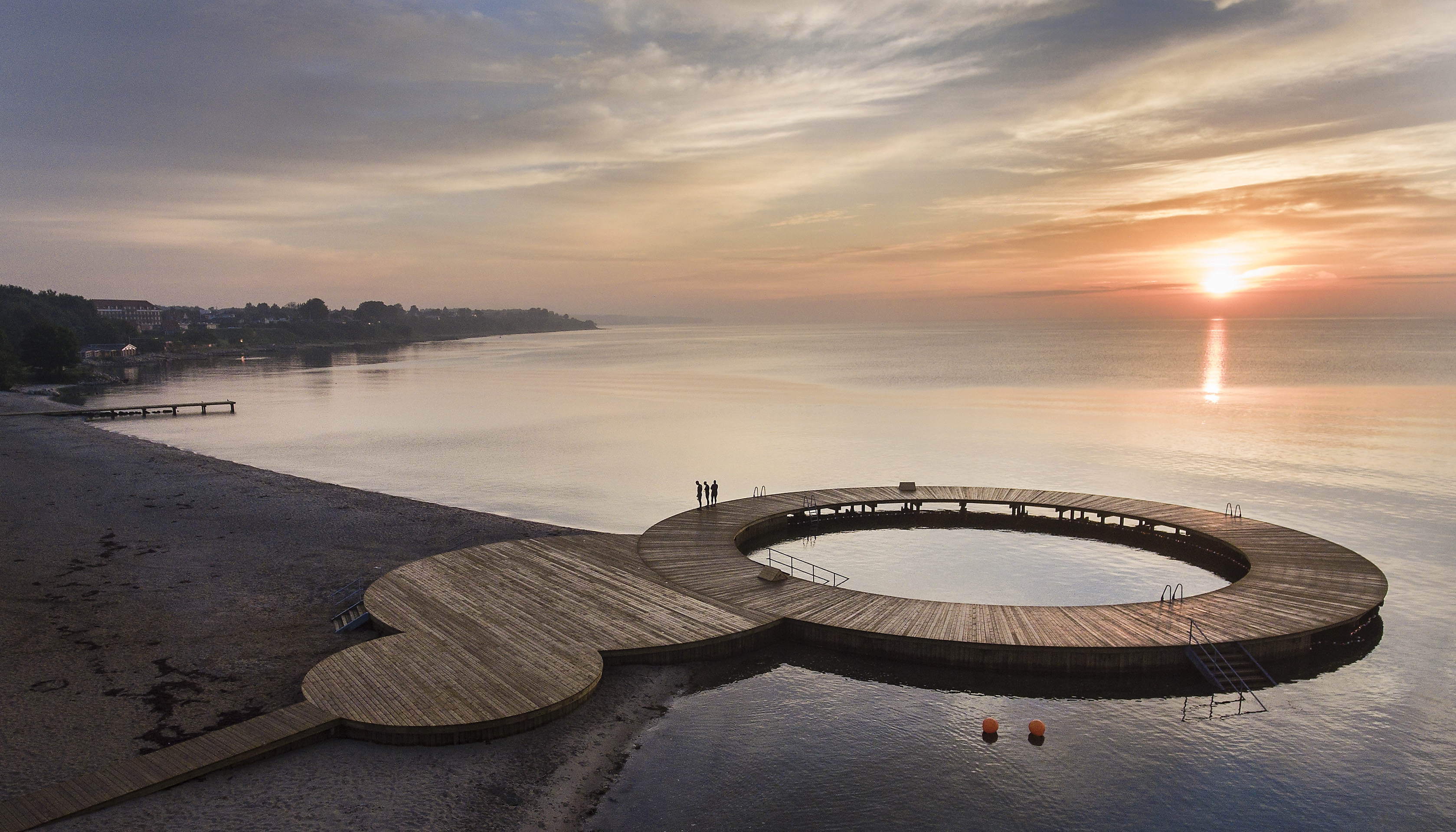Cirkelbro ved Østerstrand i Fredericia