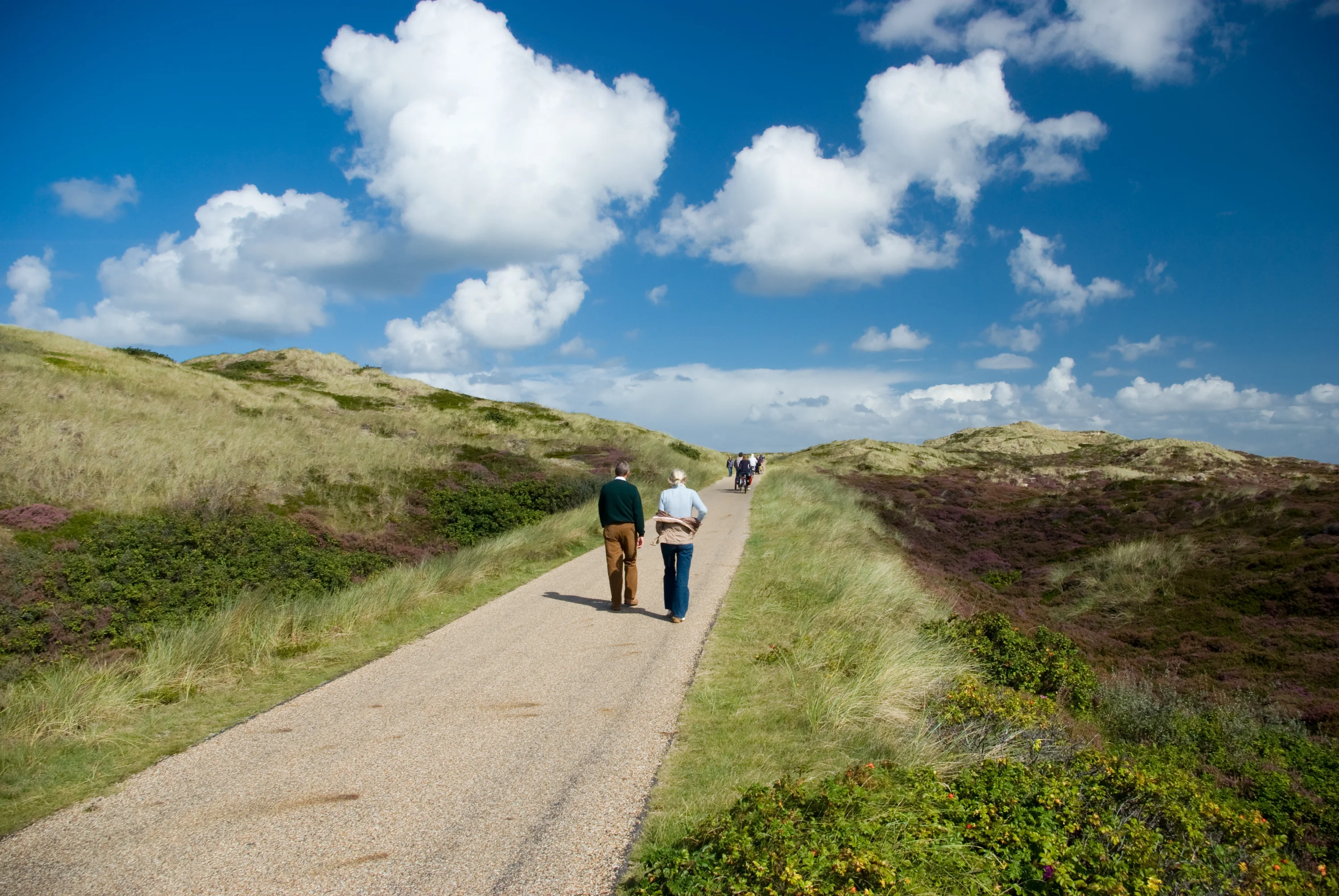 Folk der vandrer på Sylt