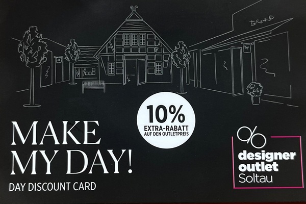 Rabatkort til Designer Outlet Soltau på 10%