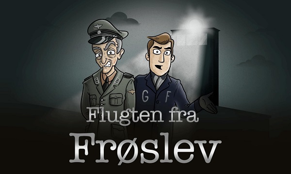 Tegning flugten fra Frøslev