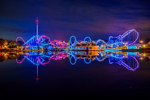 Heide Park after dark