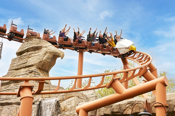 Rutsjebanen Flying Eagle i LEGOLAND® Billund Resort 