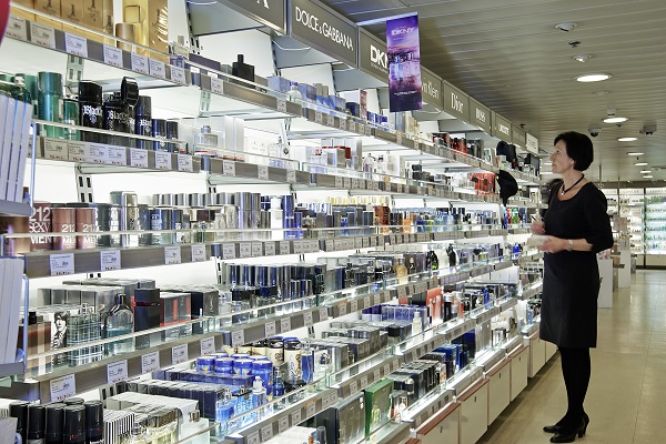 Travel Shop, parfume på en Scandlines færge